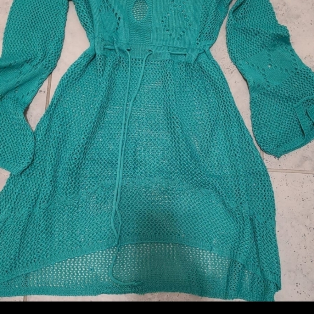 2020 New Knitted Hollow Beach Blouse Crochet Cover - Picture 2 of 3